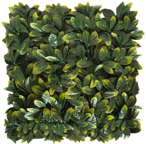 Artificial Plant Living Wall Panels for Indoor/Outdoor Use (4 pack - Lemon Style)