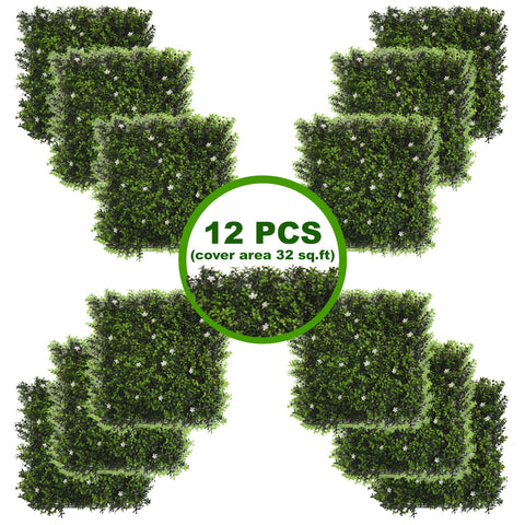 Artificial Plant Living Wall Panels for Indoor/Outdoor Use (Set of 12 pcs - Tulum Style)